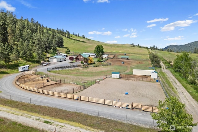 1427 N Chapin Rd, Evans, WA 99126 - aerial view of sparsely populated area featuring a pastoral area and mountains
