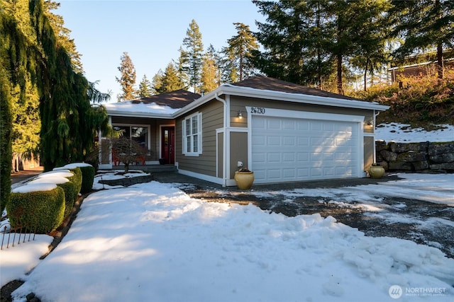 view of front of house featuring a garage