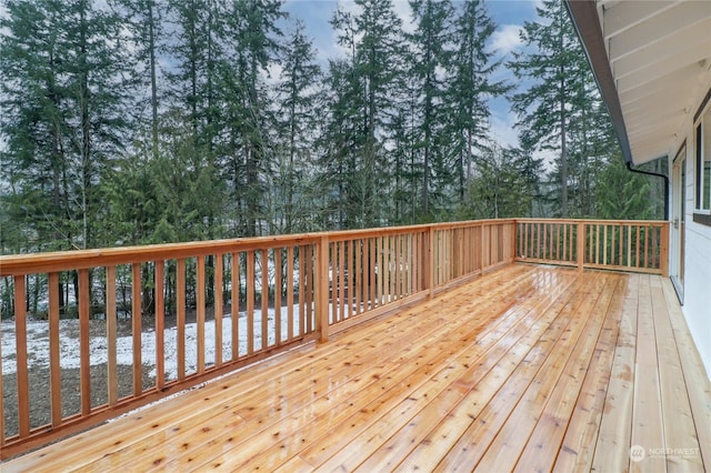 view of wooden terrace