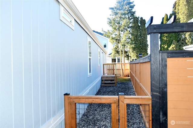 view of yard with fence private yard