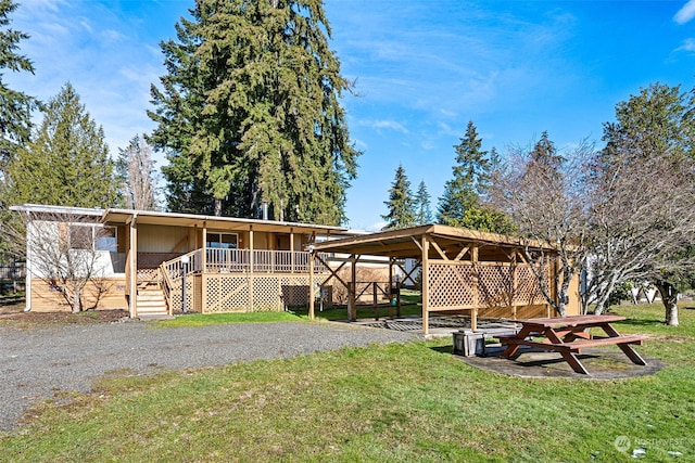 view of horse barn