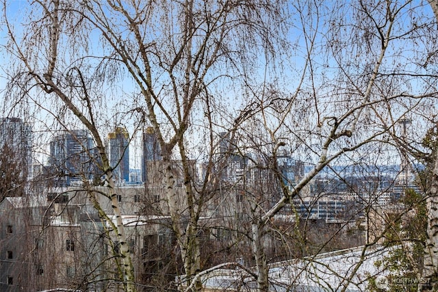 view of snow covered exterior