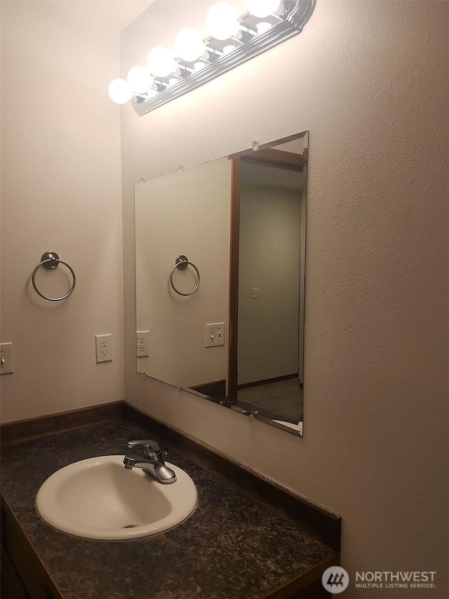 bathroom with vanity