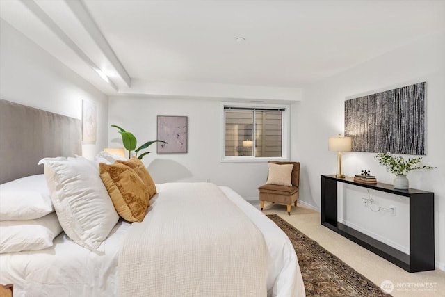 bedroom with carpet flooring