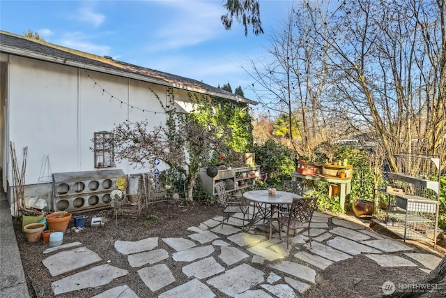 view of patio / terrace featuring outdoor dining space