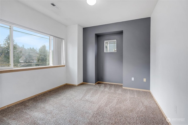 view of carpeted empty room