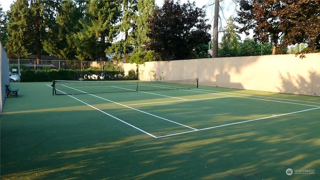 view of tennis court