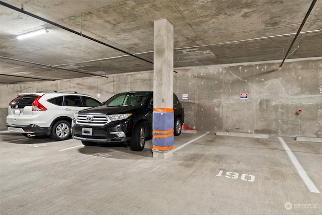 view of parking deck