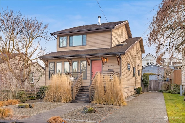 view of front of home