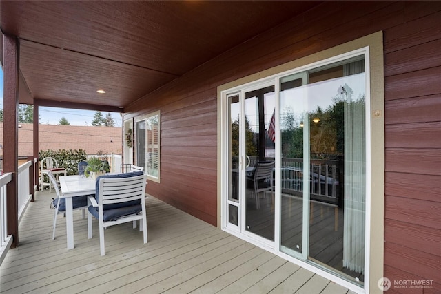 view of wooden terrace