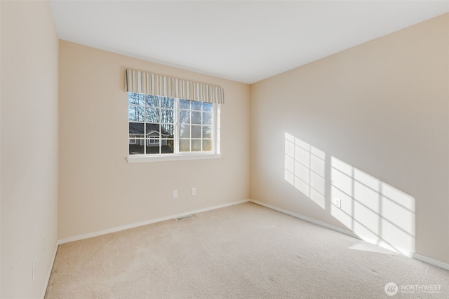 view of carpeted empty room