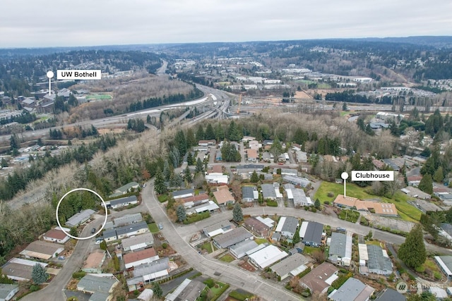 birds eye view of property