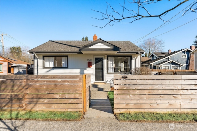 view of bungalow-style house