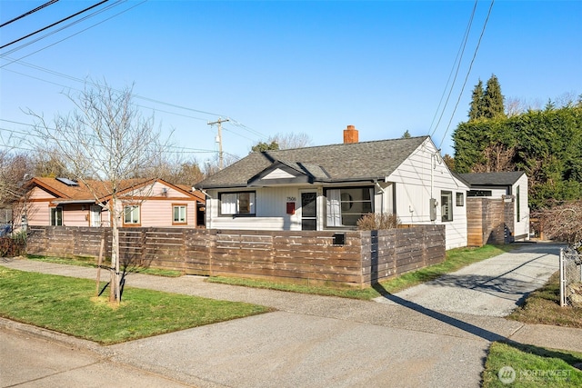 view of front of home