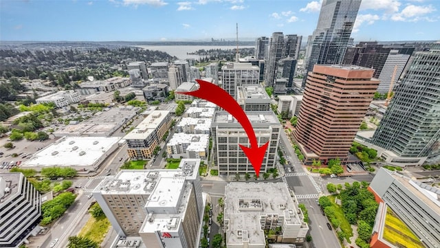 300 110th Ave NE # 611, Bellevue, WA 98004 - drone / aerial view featuring a view of city