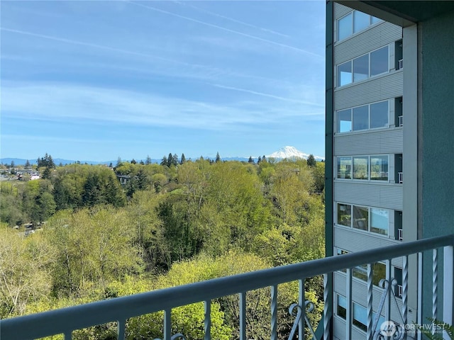 3201 Pacific Ave Unit 705, Tacoma, WA 98418 - balcony with a mountain view