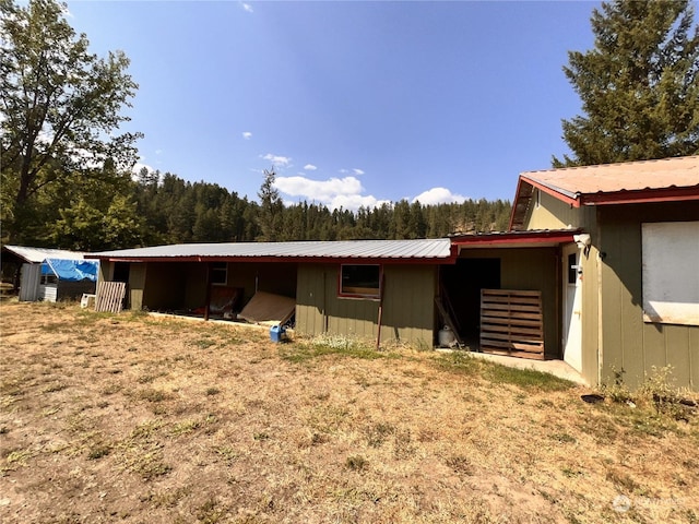 view of horse barn