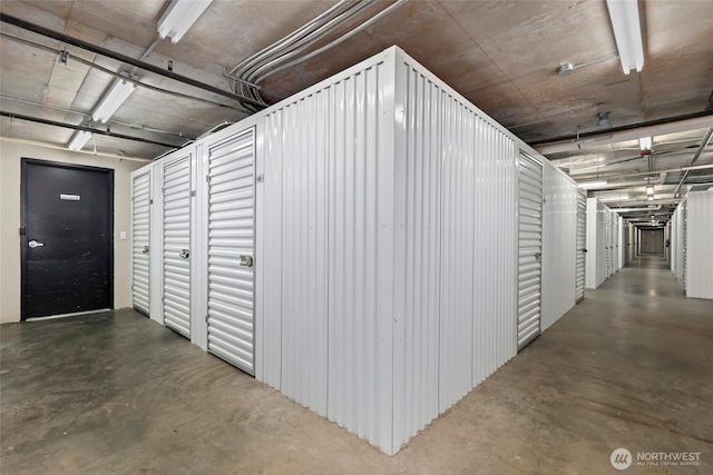 view of storage room