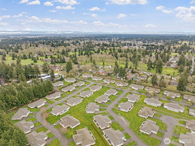 bird's eye view featuring a residential view