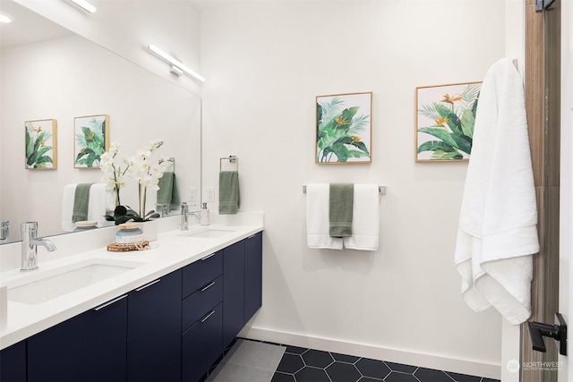 bathroom with vanity