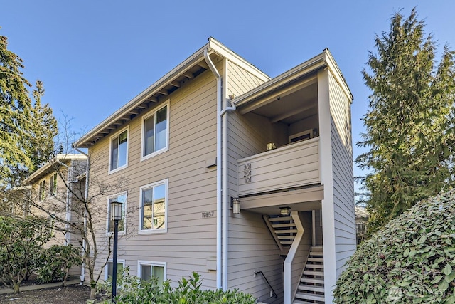 exterior space with a balcony