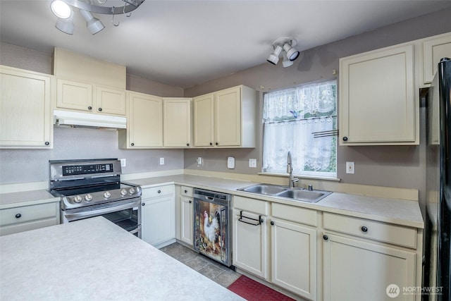 kitchen featuring stainless steel appliances and sink