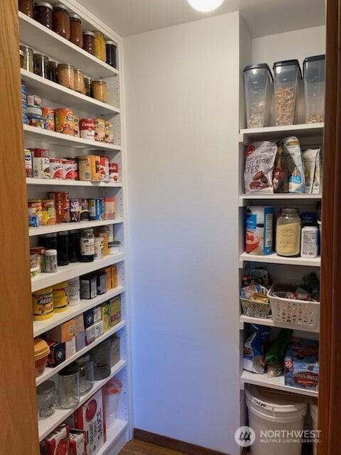 view of pantry