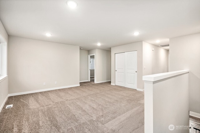 view of carpeted empty room