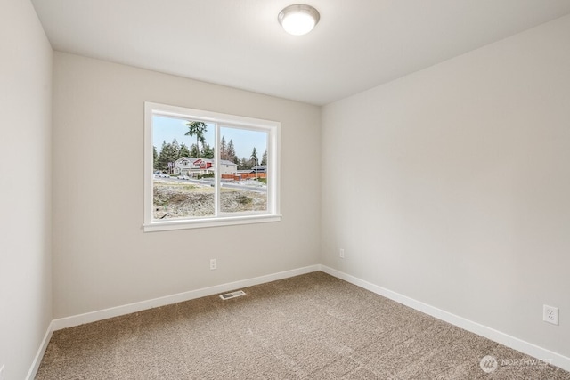 view of carpeted empty room