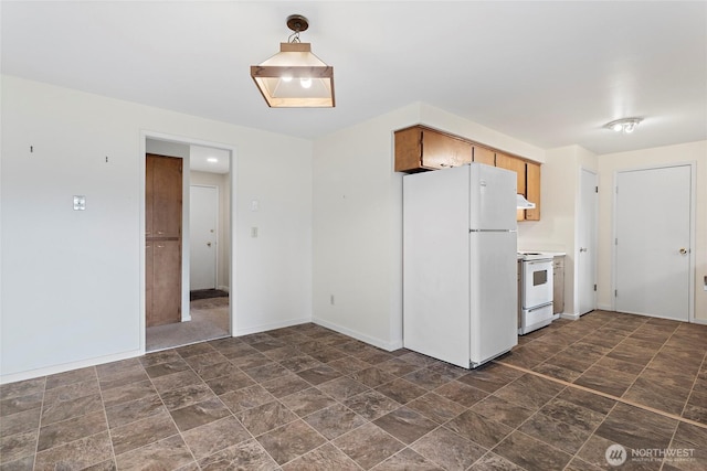 kitchen featuring white appliances