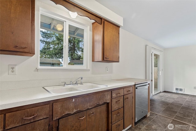 kitchen with dishwasher and sink