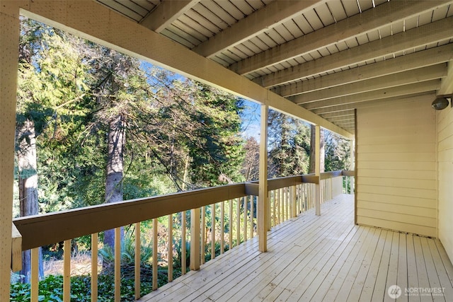 view of wooden terrace