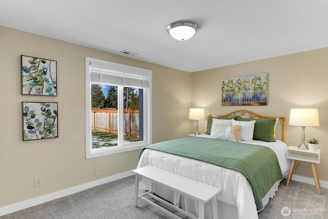 bedroom featuring carpet flooring