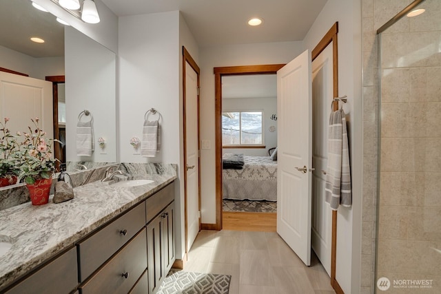 bathroom featuring vanity