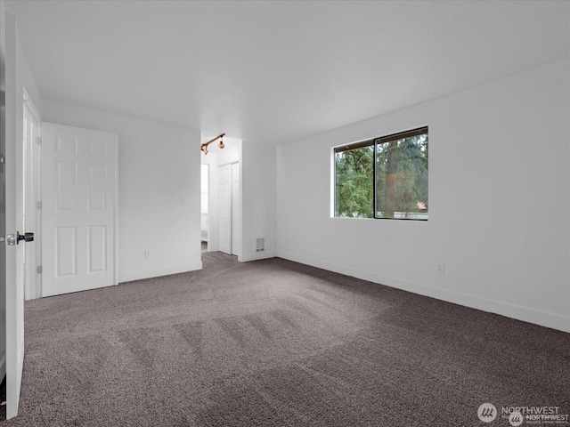 view of carpeted empty room