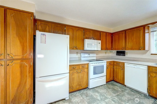 kitchen with white appliances