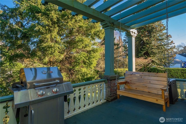 view of patio / terrace with a pergola