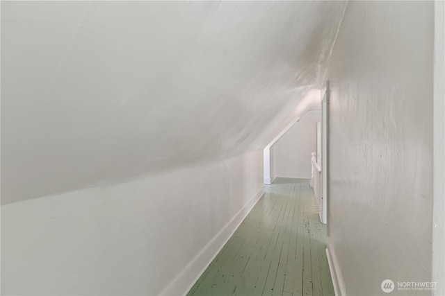 205 S Division, Cashmere, WA 98815 - hall with baseboards and hardwood / wood-style flooring