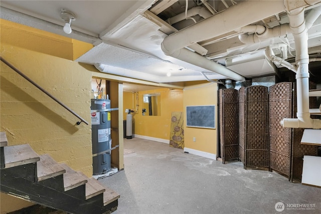 205 S Division, Cashmere, WA 98815 - unfinished below grade area featuring electric water heater and a water softener system