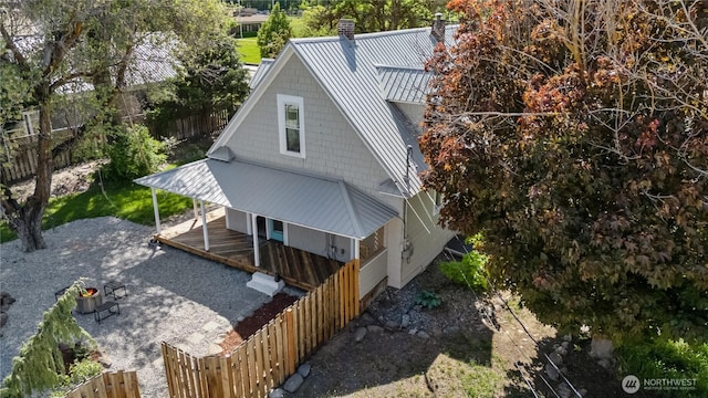 205 S Division, Cashmere, WA 98815 - aerial view of property and surrounding area