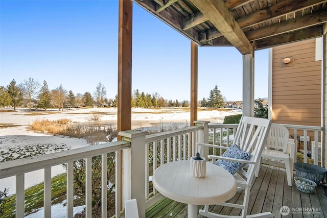 view of wooden terrace