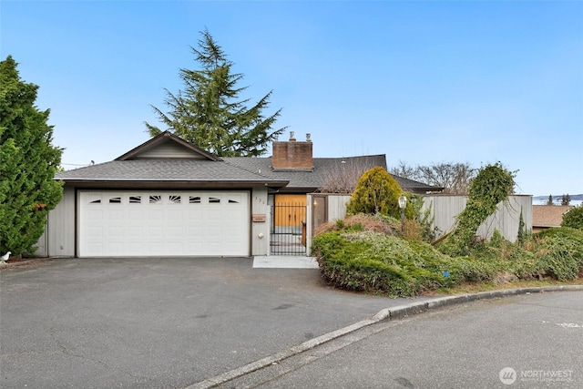 view of front of house featuring a garage