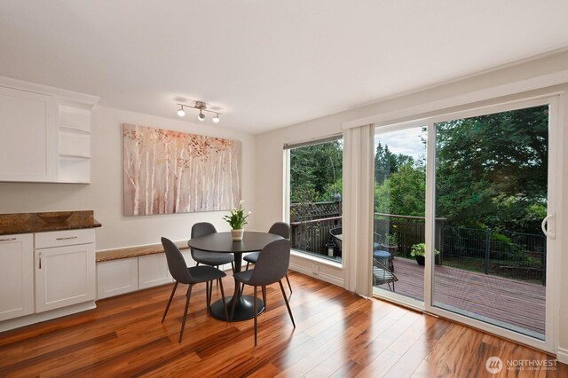 220 SW 200th St Unit 186, Normandy Park, WA 98166 - dining area featuring wood finished floors