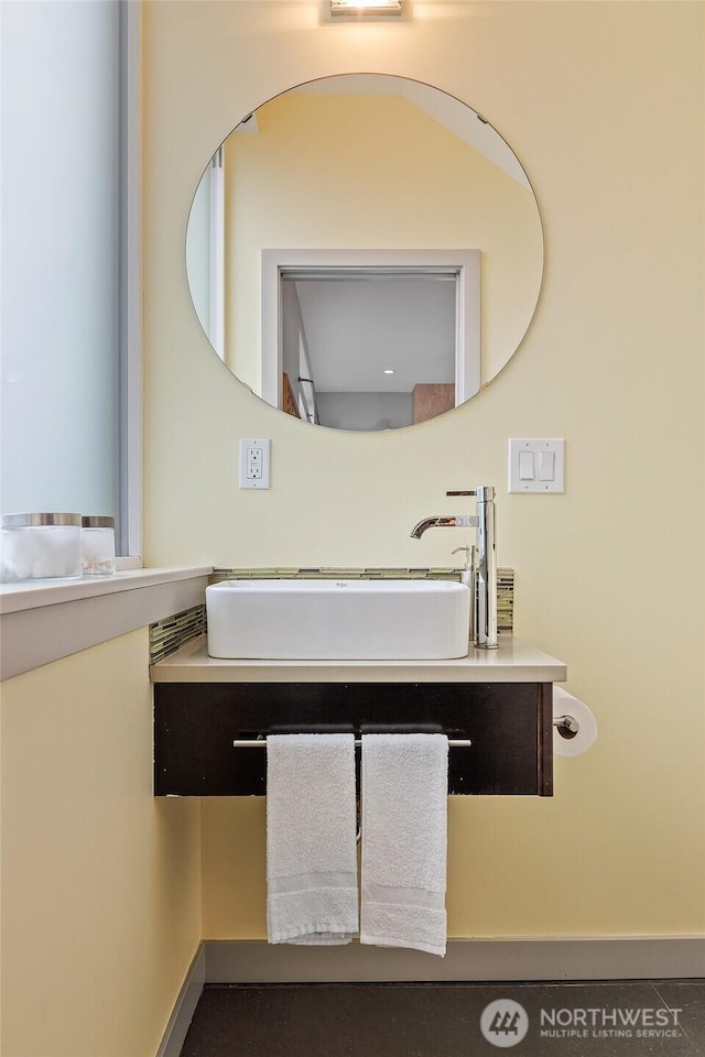 bathroom featuring vanity