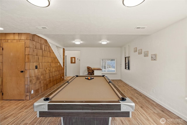 1508 Hoquiam Ln S, Westport, WA 98595 - rec room featuring pool table and light hardwood / wood-style floors