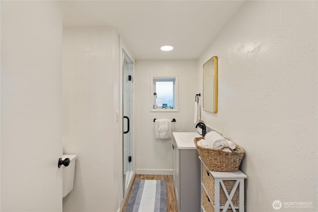 1508 Hoquiam Ln S, Westport, WA 98595 - bathroom featuring vanity and wood-type flooring