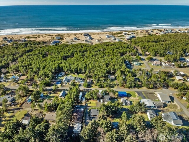 1508 Hoquiam Ln S, Westport, WA 98595 - drone / aerial view featuring a view of the beach and a water view