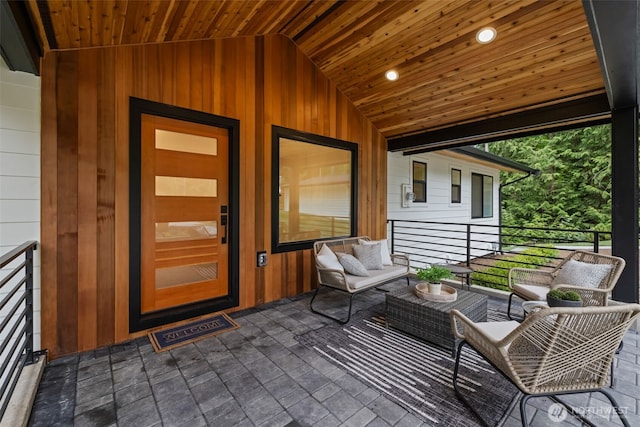 2641 271st Ave SE, Issaquah, WA 98029 - doorway to property featuring outdoor lounge area