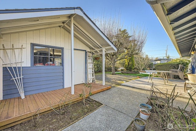 exterior space with a patio area