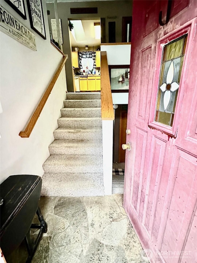 view of stairs